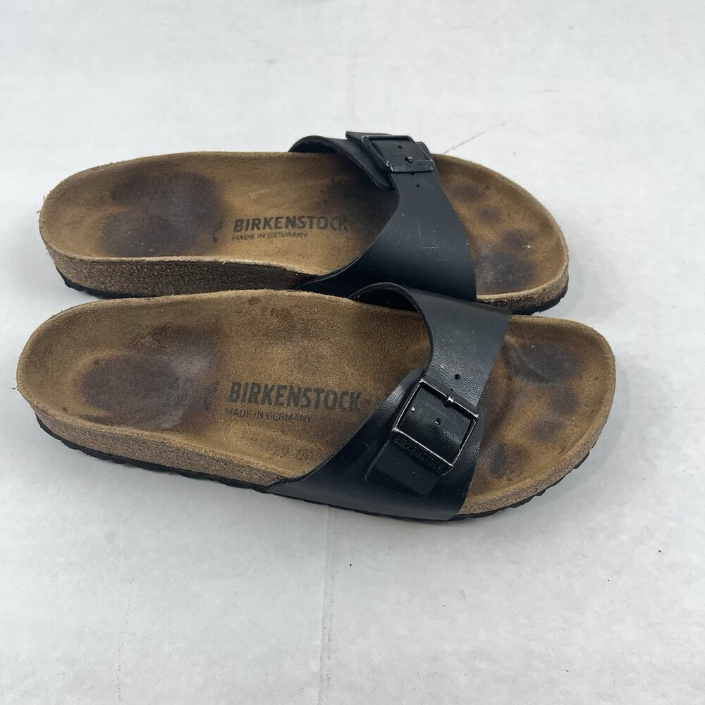 Birkenstock Madrid Black Sandals Women’s Size 9 EU 40 One Strap Buckle Germany